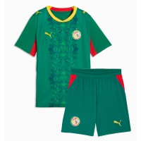 Stroje piłkarskie Senegal Koszulka Wyjazdowej dla dzieci MŚ 2026 Krótki Rękaw (+ szorty)